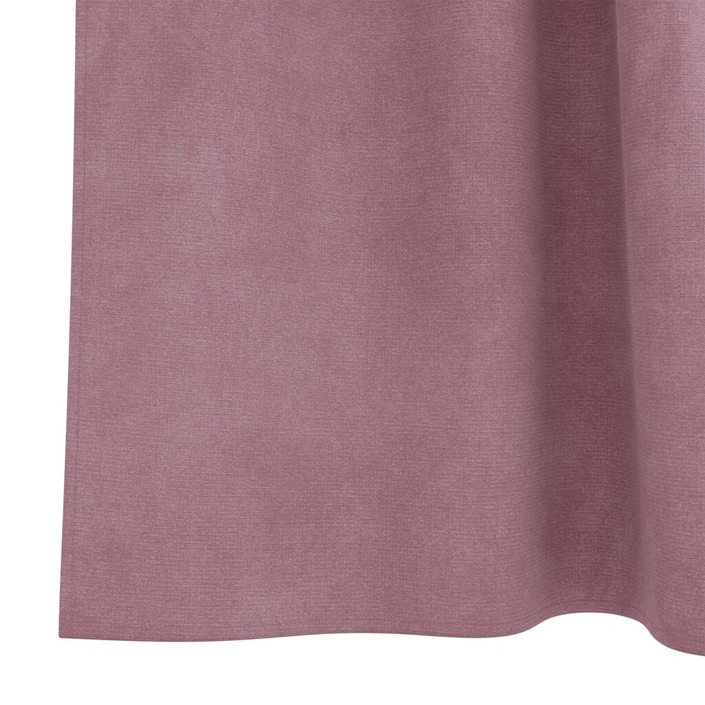 vidaXL Κουρτίνες με κουρτίνες 2 pcs Σκούρο Ροζ 140 x 175 cm Βελούδο