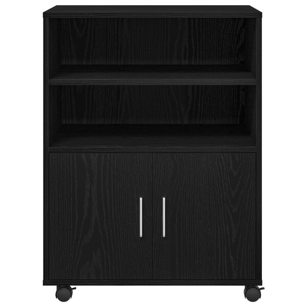 vidaXL Ρολλινγκ Καρνέ Μπλέ με Μαύρη Δρυς 60x48x81 εκ. Επεξεργασμένο Ξύλο