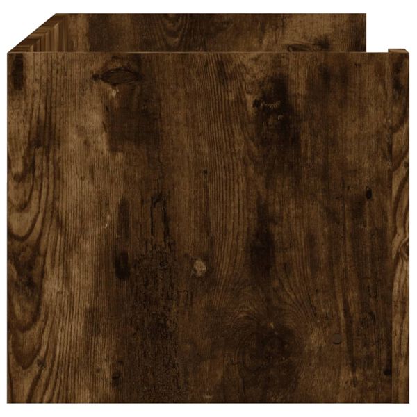 vidaXL Ραφιέρα Τοίχου Καπνιστή Δρυς 100x35x30,5 εκ. Επεξεργασμένο Ξύλο