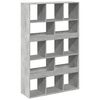 vidaXL Βιβλιοθήκη Γκρι Σκυροδέματος 100x33x156,5εκ. Επεξεργ. Ξύλο