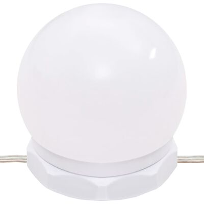 vidaXL Έπιπλο Καθρέπτη με LED Καπνιστή Δρυς 60x31,5x62 εκ.