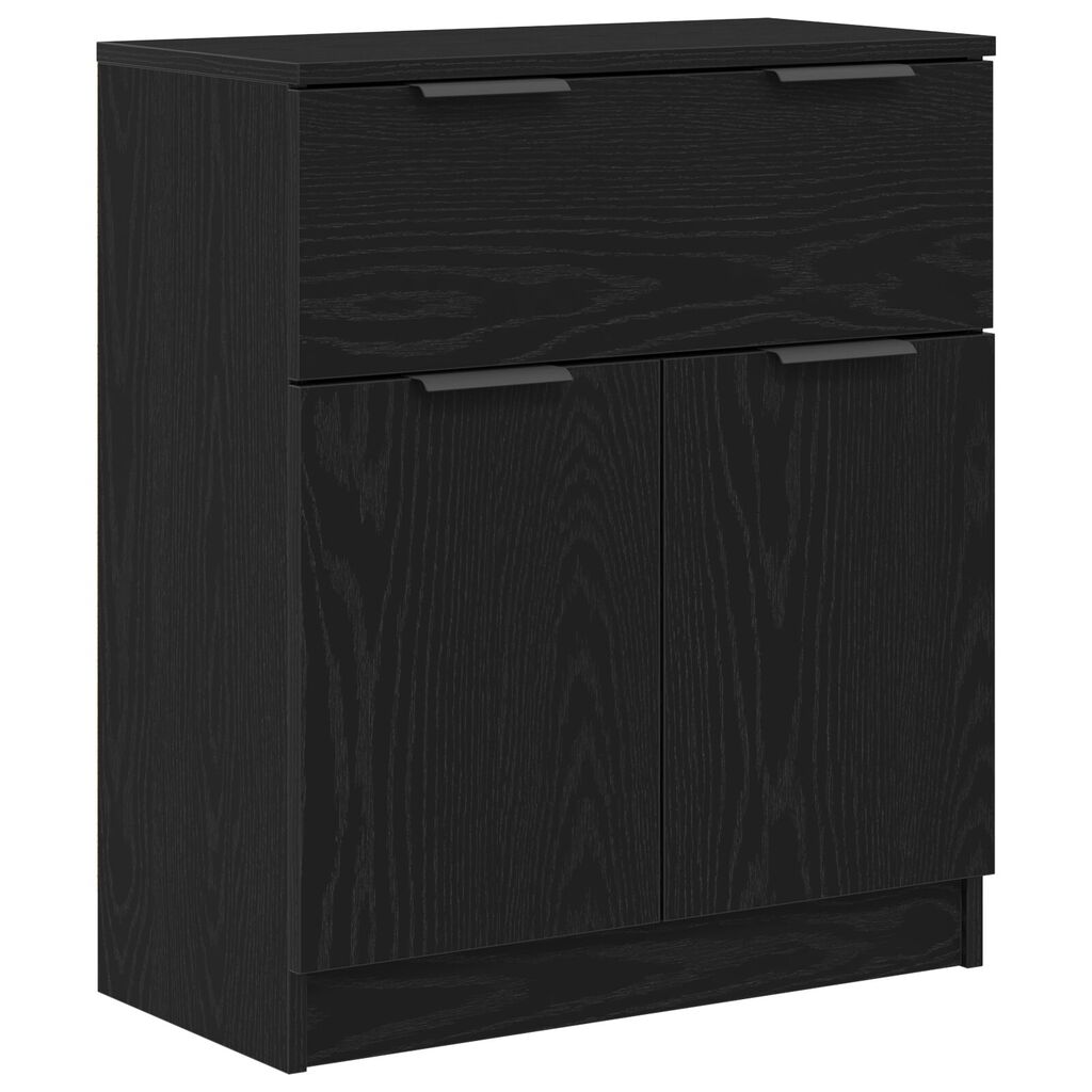 vidaXL Μαύρο Οξιά Κονσόλα 60x30x70 εκ Επεξεργασμένο Ξύλο