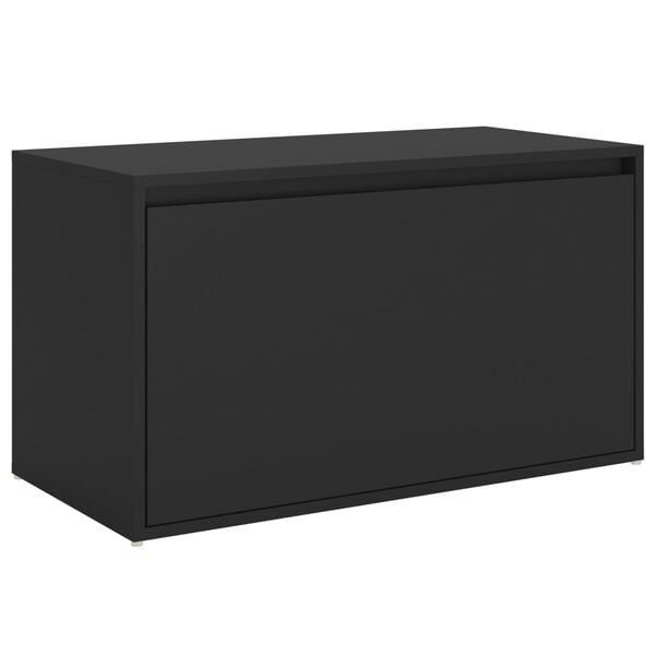 vidaXL Έπιπλο Χολ / Εισόδου Μαύρο 80 x 40 x 45 εκ. από Επεξ. Ξύλο