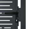 vidaXL Πύλη Κήπου Ανθρακί Τετράγωνο Σχέδιο 105 x 105 εκ. Ατσάλινη