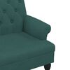 vidaXL Παγκάκι με Πλάτη Σκούρο Πράσινο 120 x 62 x 75,5 εκ. Υφασμάτινο