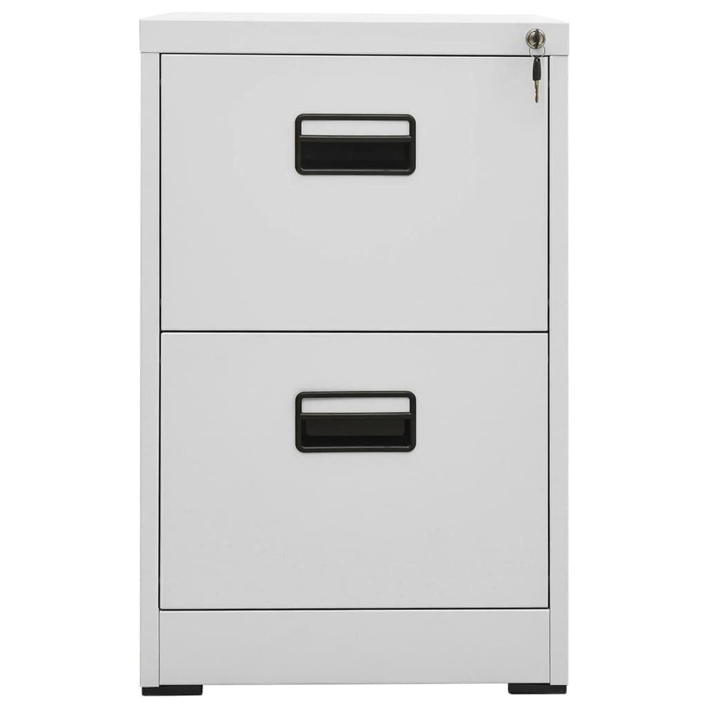 vidaXL Αρχειοθήκη Ανοιχτό Γκρι 46 x 62 x 72,5 εκ. από Ατσάλι