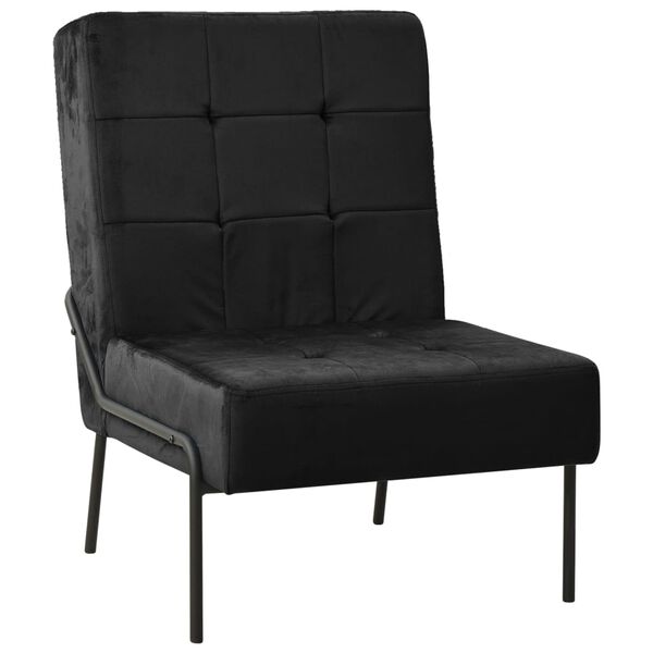 vidaXL Καρέκλα Χαλάρωσης 65 x 79 x 87 Μαύρη Βελούδινη