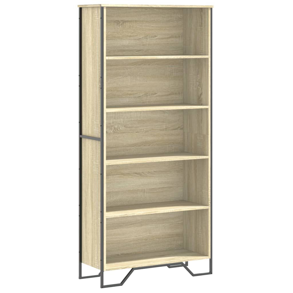 vidaXL Βιβλιοθήκη Χρώμα Sonoma Δρυς 80x31x169 εκ. Επεξεργασμένο Ξύλο