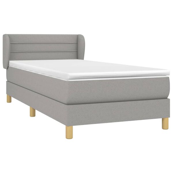 vidaXL &Kappa;&rho;&epsilon;&beta;ά&tau;&iota; Boxspring &mu;&epsilon; &Sigma;&tau;&rho;ώ&mu;&alpha; &Alpha;&nu;&omicron;&iota;&chi;&tau;ό &Gamma;&kappa;&rho;&iota; 100x200 &epsilon;&kappa;. &Upsilon;&phi;&alpha;&sigma;&mu;ά&tau;&iota;&nu;&omicron;