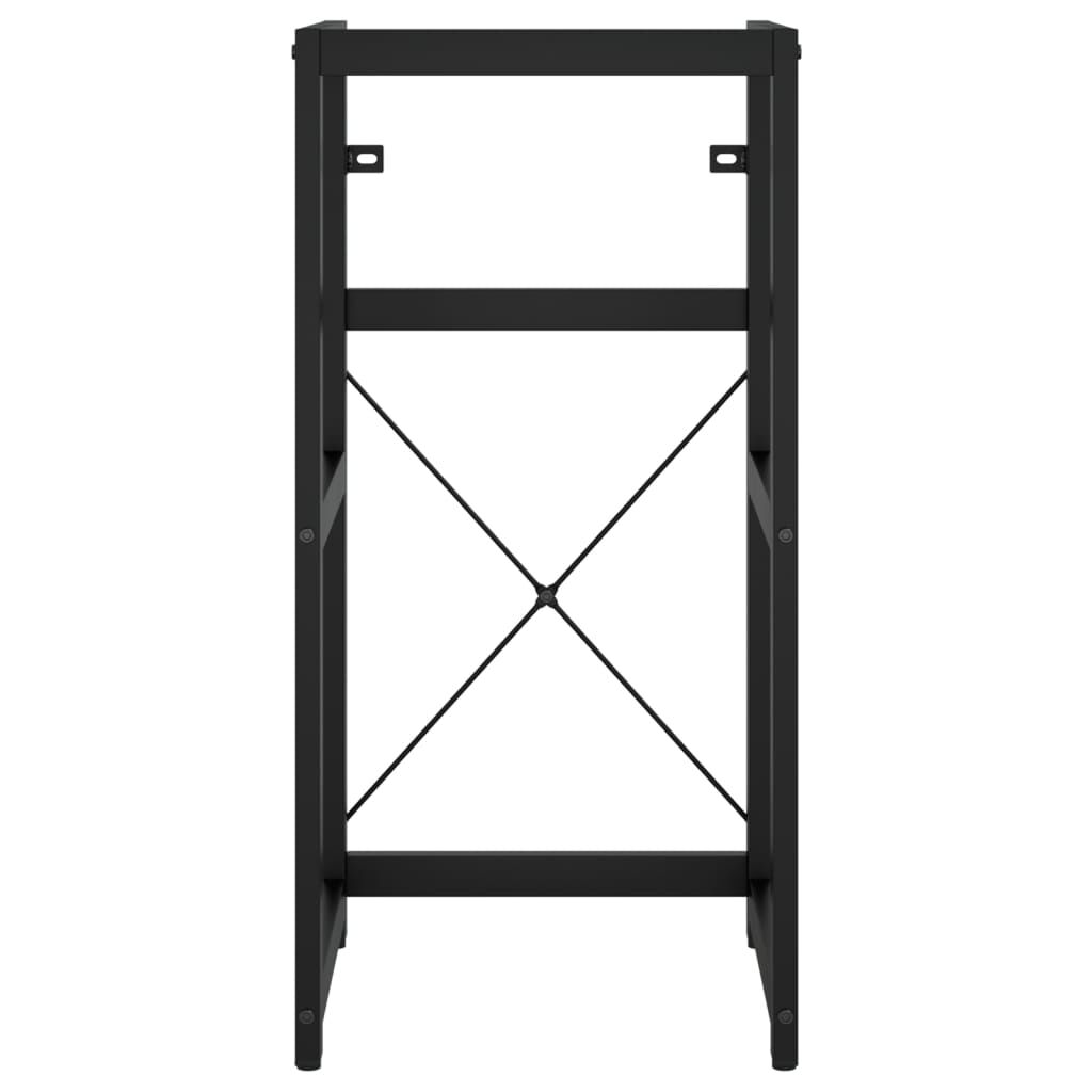 vidaXL Έπιπλο Μπάνιου Μαύρο 40 x 38 x 83 εκ. Σιδερένιο