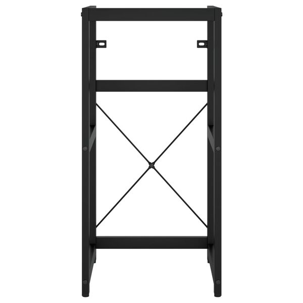 vidaXL Έπιπλο Μπάνιου Μαύρο 40 x 38 x 83 εκ. Σιδερένιο