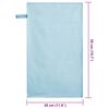 vidaXL Αθλητικές Πετσέτες 2 pcs Μπλε 50 x 30 cm