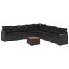 vidaXL Patio Sofa Set 9-&theta;έ&sigma;&iota;&alpha; Black