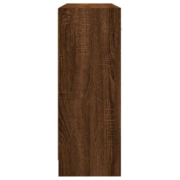 vidaXL Ντουλάπι Καφέ Δρυς 91 x 28 x 75 εκ. από Επεξεργασμένο Ξύλο