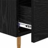 vidaXL Κομοδίνο με συρτάρι Μαύρο 40 x 35 x 47.5 εκ Επεξεργασμένο ξύλο