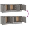 vidaXL Έπιπλο Τηλεόρασης Γκρι Sonoma 102x35x36,5εκ. Επεξεργασμένο Ξύλο