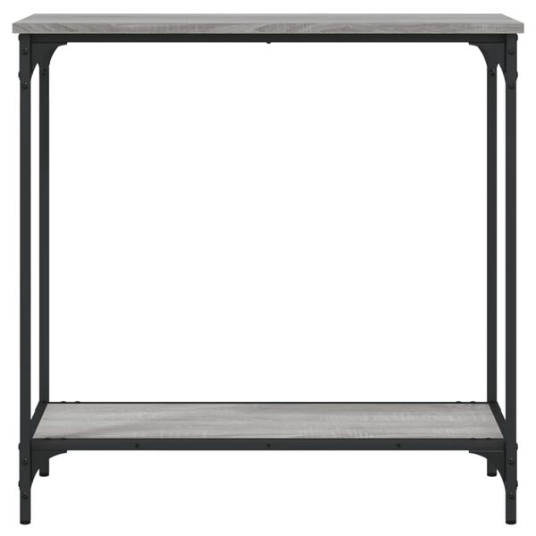 vidaXL Τραπέζι Κονσόλα Γκρι Sonoma 75 x 30,5 x 75 εκ. Επεξεργ. Ξύλο