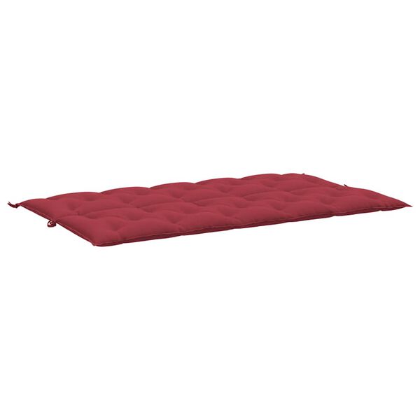 vidaXL Μαξιλάρι Πάγκου Κήπου Μπορντό 180x(50+50)x7 εκ. Ύφασμα Oxford