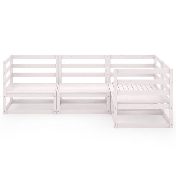 vidaXL &Sigma;&alpha;&lambda;ό&nu;&iota; &Kappa;ή&pi;&omicron;&upsilon; &Sigma;&epsilon;&tau; 4 &Tau;&epsilon;&mu;&alpha;&chi;ί&omega;&nu; &Lambda;&epsilon;&upsilon;&kappa;ό &alpha;&pi;ό &Mu;&alpha;&sigma;ί&phi; &Xi;ύ&lambda;&omicron; &Pi;&epsilon;ύ&kappa;&omicron;&upsilon;