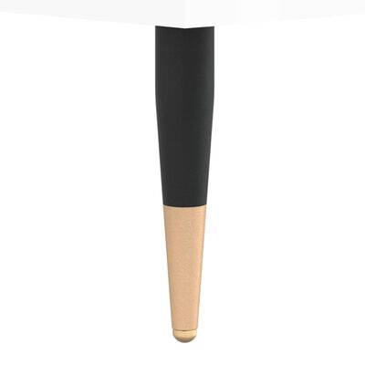 vidaXL Τραπεζάκι Σαλονιού Γυαλ. Λευκό 60x44,5x45εκ. Επεξεργασμένο Ξύλο