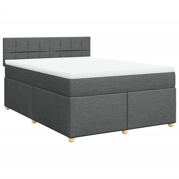 vidaXL &Kappa;&rho;&epsilon;&beta;ά&tau;&iota; Boxspring &mu;&epsilon; &Sigma;&tau;&rho;ώ&mu;&alpha; &Sigma;&kappa;&omicron;ύ&rho;&omicron; &Gamma;&kappa;&rho;&iota; 140x200 &epsilon;&kappa; &Upsilon;&phi;&alpha;&sigma;&mu;ά&tau;&iota;&nu;&omicron;