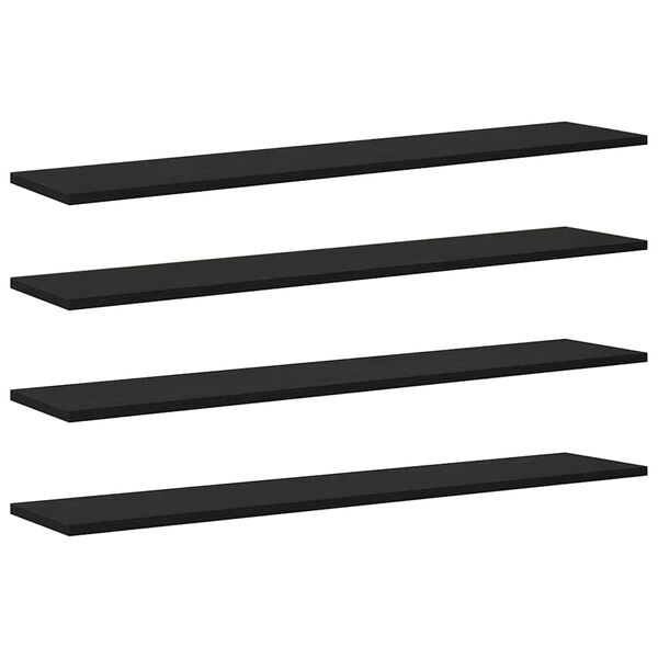 vidaXL &Rho;ά&phi;&iota; &Beta;&iota;&beta;&lambda;ί&omega;&nu; 4 pcs &Mu;&alpha;ύ&rho;&omicron; 100 x 20 x 1,5 cm &Epsilon;&pi;&epsilon;&xi;&epsilon;&rho;&gamma;&alpha;&sigma;&mu;έ&nu;&omicron; &xi;ύ&lambda;&omicron;