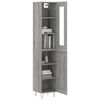 vidaXL Μπουφές Sonoma Γκρι 34,5 x 34 x 180 εκ. από Επεξεργασμένο Ξύλο