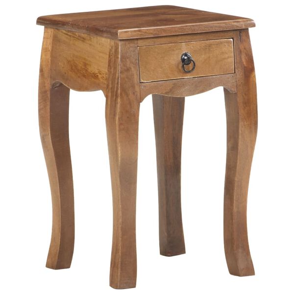 vidaXL Κομοδίνο 28 x 28 x 46 εκ. από Μασίφ Ξύλο Μάνγκο