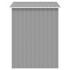 vidaXL Αποθήκη Κήπου Γκρι 204 x 132 x 186 εκ. Μεταλλική