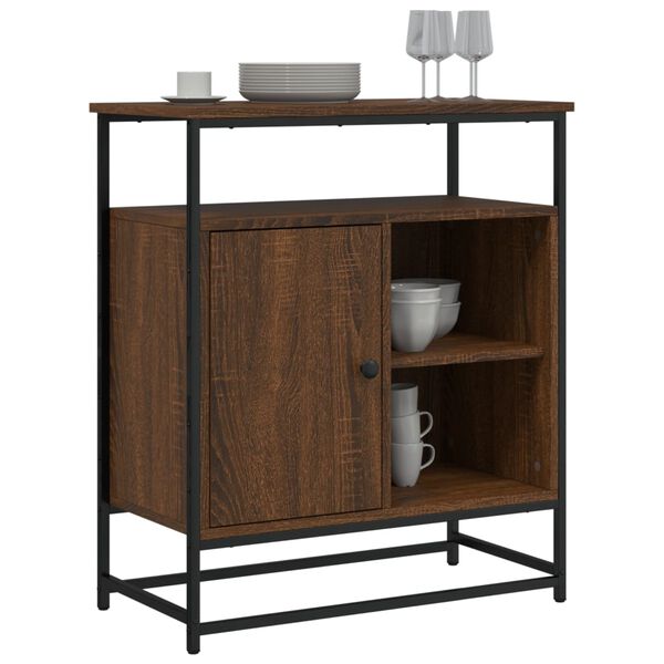 vidaXL Μπουφές Καφέ Δρυς 69x35x80 εκ. από Επεξεργασμένο Ξύλο
