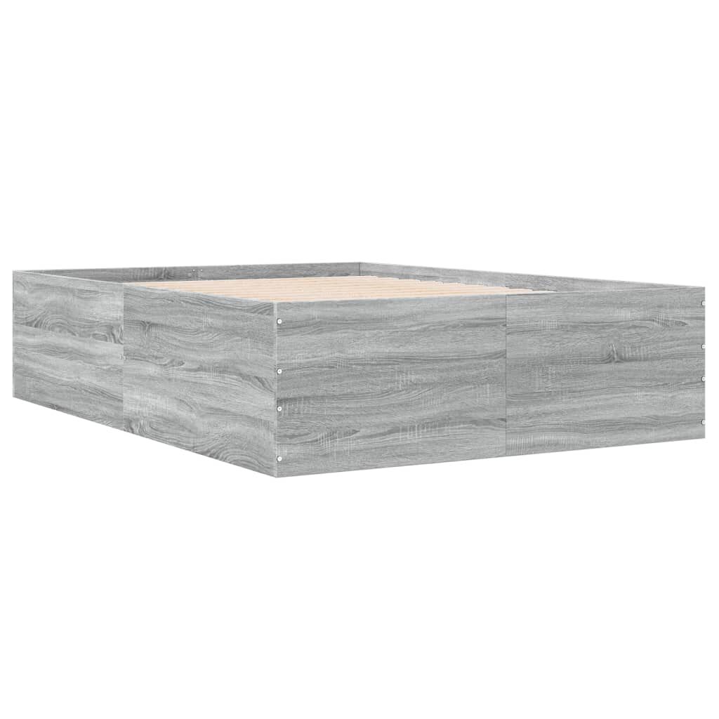 vidaXL Πλαίσιο Κρεβατιού Γκρι Sonoma 120x200 εκ. Επεξεργασμένο Ξύλο