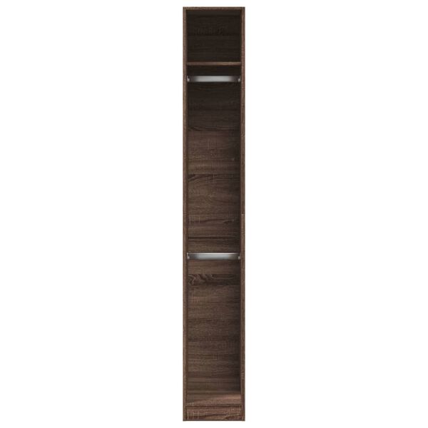 vidaXL Ντουλάπα Καφέ Δρυς 30x50x200 εκ. από Επεξεργασμένο Ξύλο