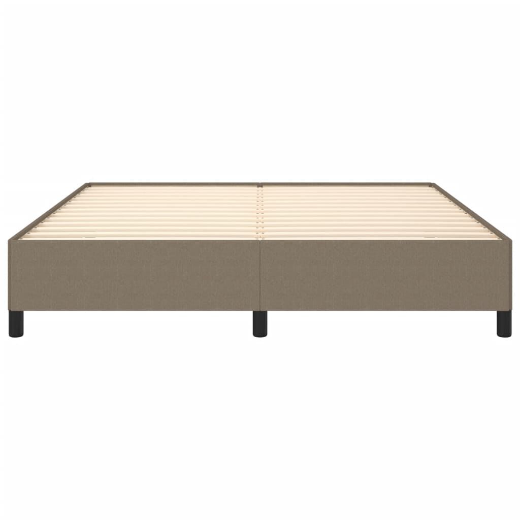 vidaXL Σκελετός Κρεβατιού Χωρίς Στρώμα Taupe 160x200 εκ. Υφασμάτινο