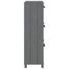 vidaXL Παπουτσοθήκη HAMAR Σκ. Γκρι 59,5x35x117 εκ. Μασίφ Ξύλο Πεύκου