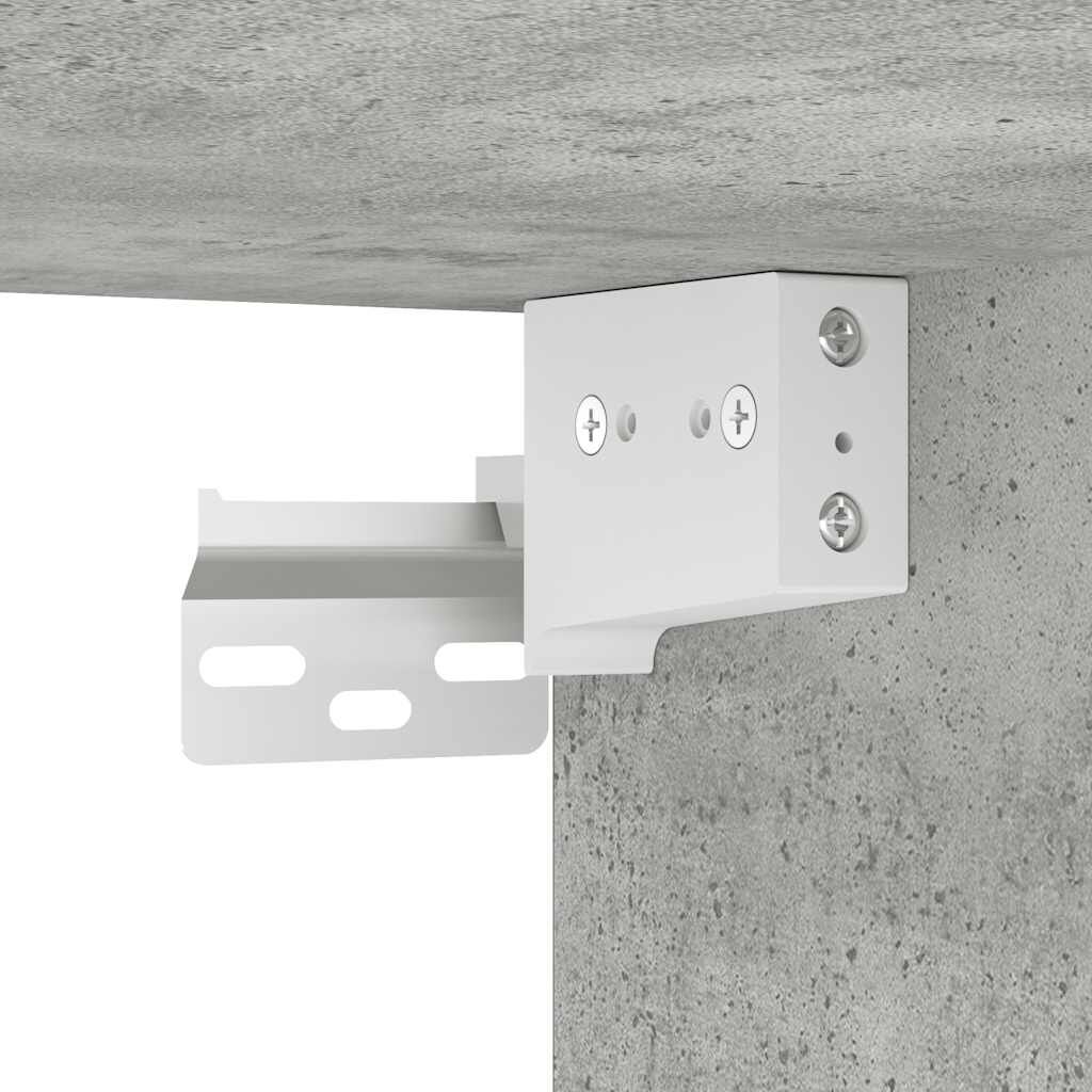 vidaXL Κομοδίνο Επιτοίχιο Γκρι Σκυροδέματος 38x34x40 εκ.