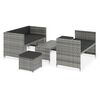 vidaXL &Sigma;&alpha;&lambda;ό&nu;&iota; &Kappa;ή&pi;&omicron;&upsilon; 5 &Tau;&epsilon;&mu;&alpha;&chi;ί&omega;&nu; &Gamma;&kappa;&rho;&iota; &alpha;&pi;ό &Sigma;&upsilon;&nu;&theta;&epsilon;&tau;&iota;&kappa;ό &Rho;&alpha;&tau;ά&nu; &mu;&epsilon; &Mu;&alpha;&xi;&iota;&lambda;ά&rho;&iota;&alpha;