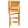 vidaXL Καρέκλες Κήπου Πτυσσόμενες 4 τεμ. 56x63x90 εκ. Μασίφ Ξύλο Teak