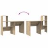 vidaXL Γραφείο Sonoma Δρυς 131.5 x 50 x 106.5 εκ. Επεξεργασμένο ξύλο