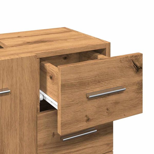 vidaXL Ντουλάπι Νιπτήρα Αρτισιανή Δρυς 63x30x54 εκ Επεξεργασμένο Ξύλο