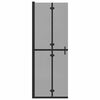 vidaXL Τοίχος ντους Walk-in Μαύρο και σκούρο διαφανές 70 x 190 cm