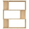 vidaXL Βιβλιοθήκη/Διαχωριστικό Sonoma Δρυς 80x24x96 εκ. Επεξ. Ξύλο