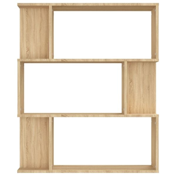 vidaXL Βιβλιοθήκη/Διαχωριστικό Sonoma Δρυς 80x24x96 εκ. Επεξ. Ξύλο