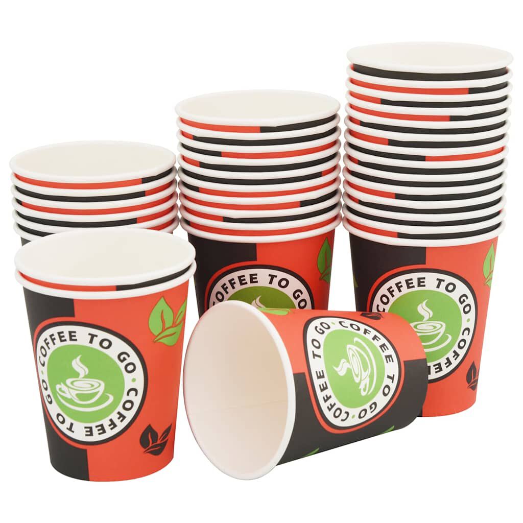 vidaXL Ποτήρια Καφέ μιας Χρήσης 1000 τεμ. 240 ml (8 oz) Χάρτινα