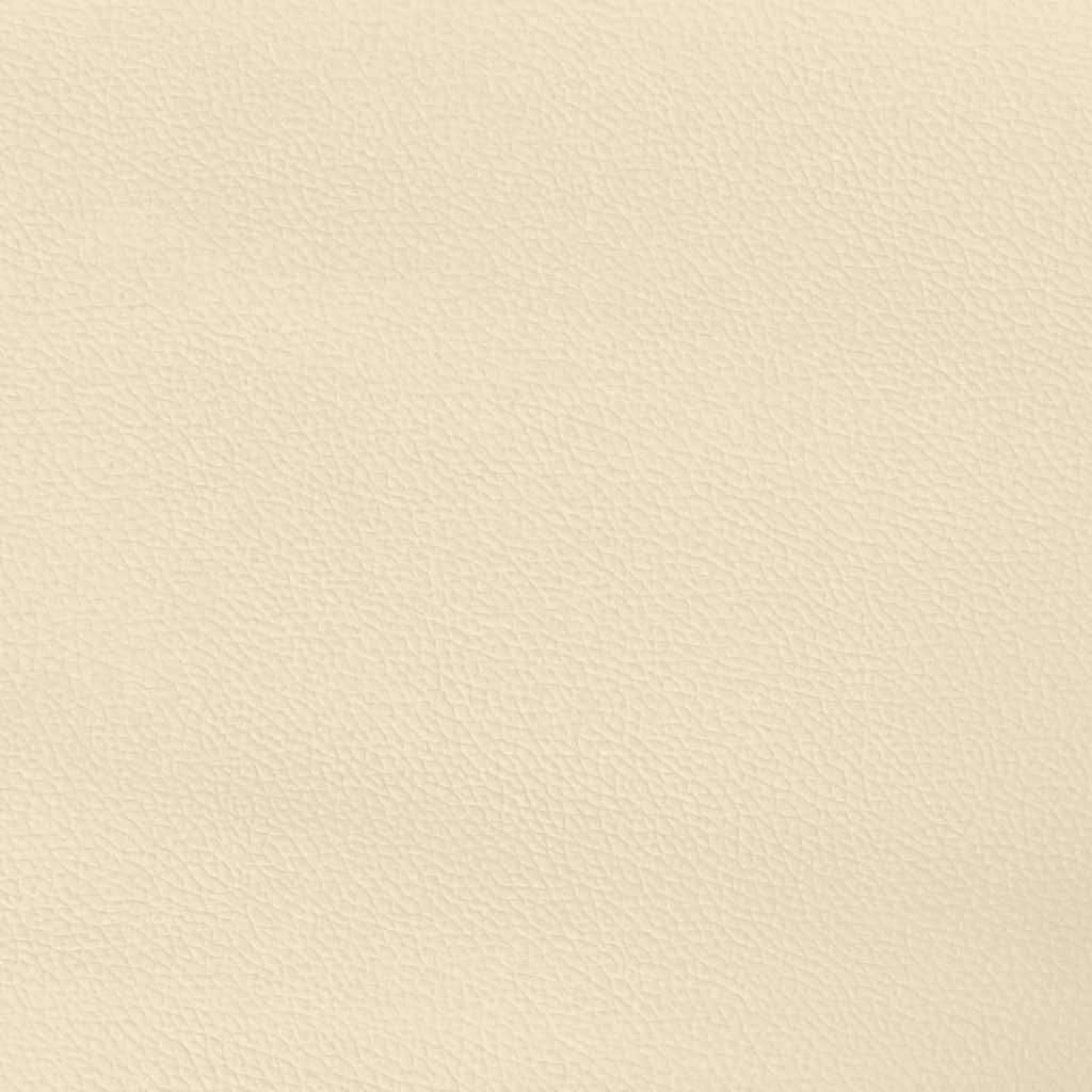 vidaXL Πλαίσιο Κρεβατιού χωρίς στρώμα Κρεμ 120x190 εκ.Συνθ. Δέρμα