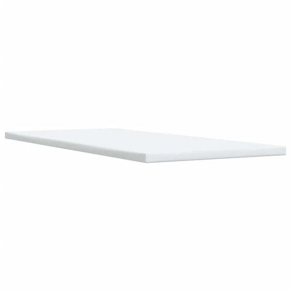 vidaXL Κρεβάτι Boxspring με Στρώμα Λευκό 100x200εκ.από Συνθετικό Δέρμα