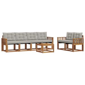 vidaXL &Sigma;&epsilon;&iota;&rho;ά &Kappa;&alpha;&nu;&alpha;&pi;έ &Epsilon;&xi;&omega;&tau;&epsilon;&rho;&iota;&kappa;&omicron;ύ 7 pcs &Phi;&upsilon;&sigma;&iota;&kappa;ό &kappa;&alpha;&iota; &Alpha;&nu;&omicron;&iota;&chi;&tau;ό &Gamma;&kappa;&rho;&iota;