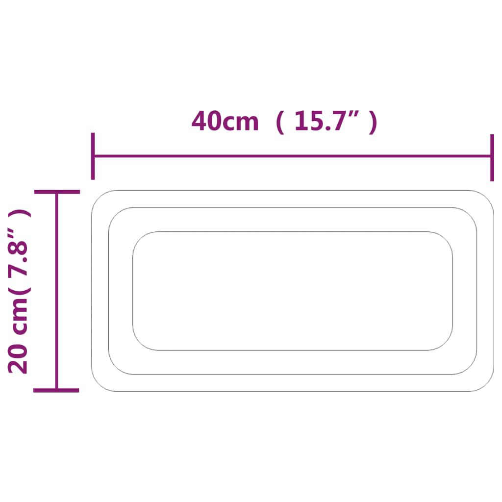 vidaXL Καθρέφτης Μπάνιου με LED 40 x 20 εκ.