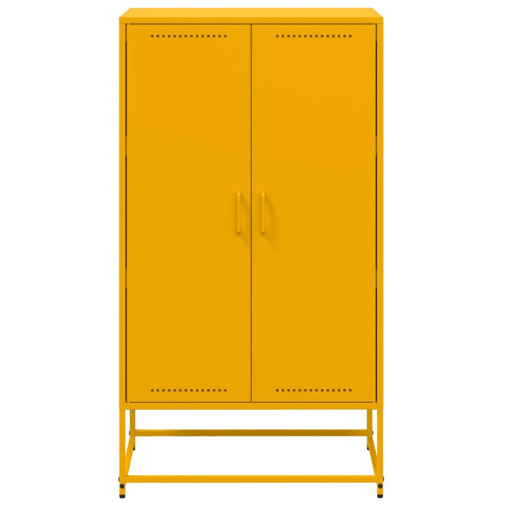 vidaXL Ντουλάπι Μουσταρδί 68,5x38,5x123,5 εκ. από Ατσάλι