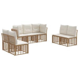 vidaXL &Sigma;&epsilon;&iota;&rho;ά &Kappa;&alpha;&nu;&alpha;&pi;έ &Epsilon;&xi;&omega;&tau;&epsilon;&rho;&iota;&kappa;&omicron;ύ &mu;&epsilon; &mu;&alpha;&xi;&iota;&lambda;ά&rho;&iota; 7 pcs &Phi;&upsilon;&sigma;&iota;&kappa;ό &Pi;&omicron;&lambda;&upsilon;&epsilon;&sigma;&tau;έ&rho;&alpha;&sigmaf;