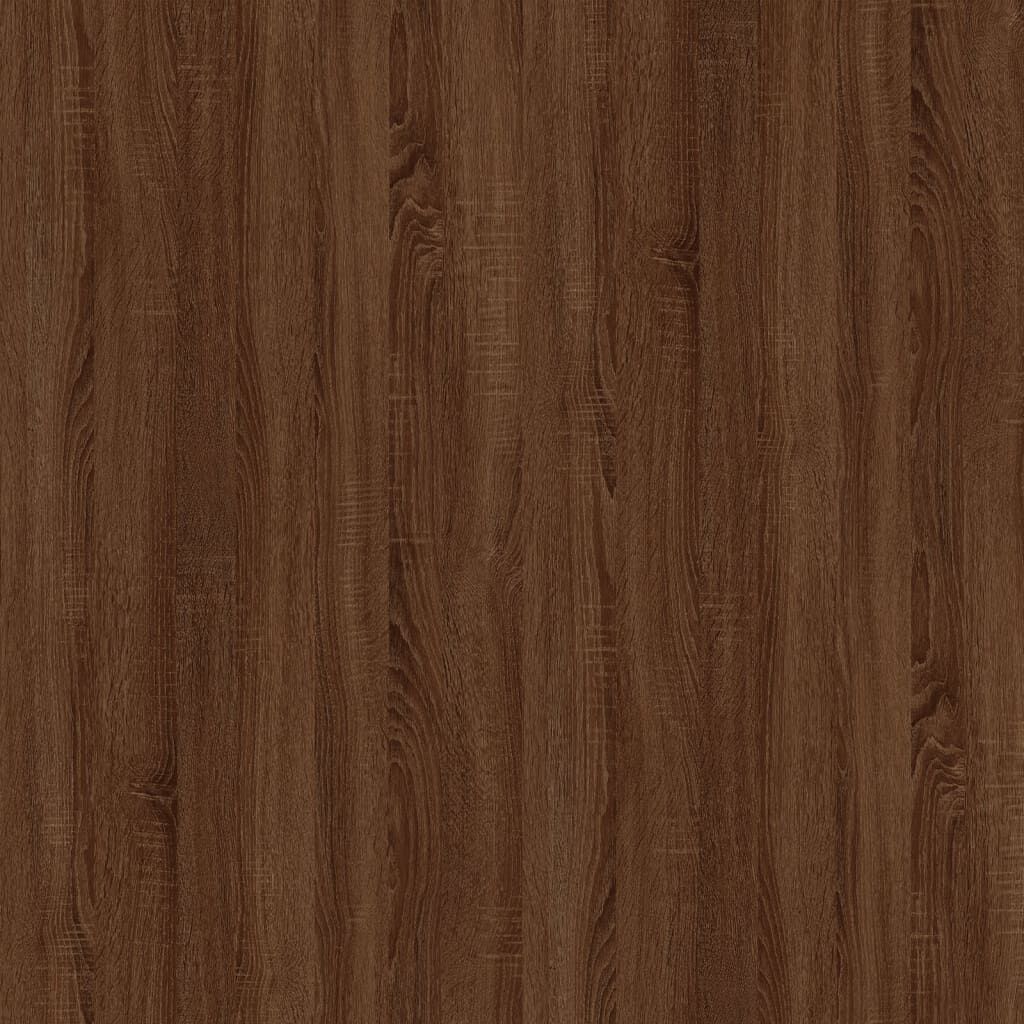 vidaXL Τραπέζι Βοηθητικό Καφέ Δρυς 50x46x35 εκ. Επεξεργασμένο Ξύλο